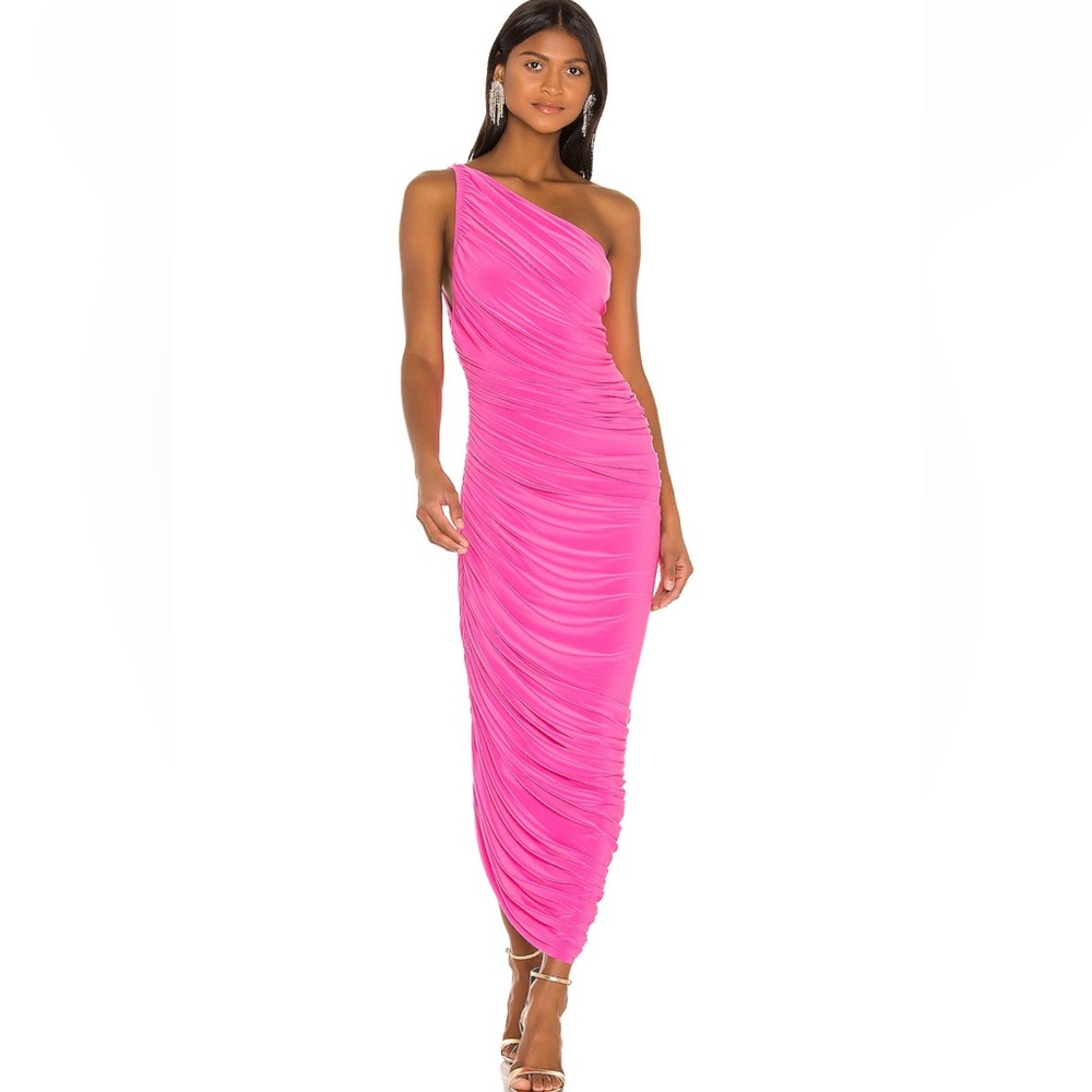 Norma Kamali x revolve Diana Gown in Orchid Pink